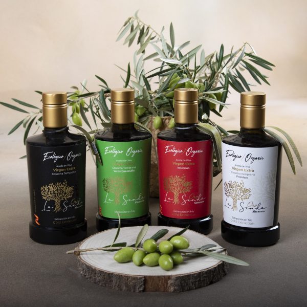 Degustación Oro la Senda – 4 AOVEs Ecológicos 500ml
