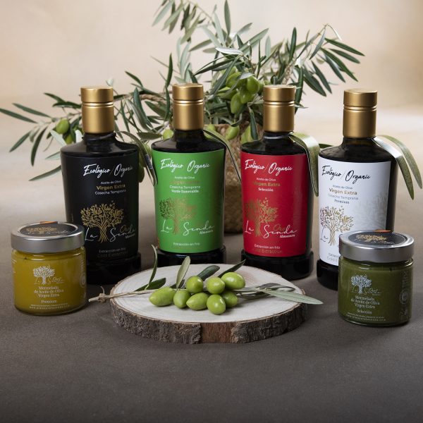 Oro La Senda Gourmet Cata Completa – 4 AOVEs Ecológicos 500ml + 2 Mermeladas