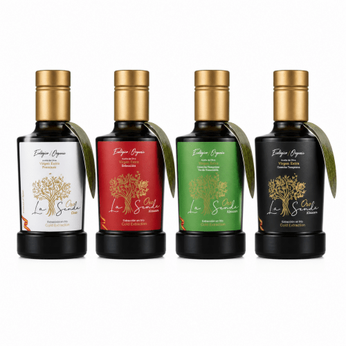 Lote de 4 AOVEs ecológicos de 250 ml Oro La Senda