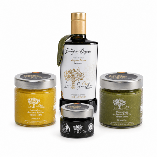 Lote Gourmet con AOVE Ecológico, Mermeladas y Perlas – Delicatessen