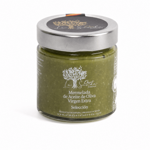 Tarro de mermelada de AOVE ecológico con espirulina 180 g Oro La Senda