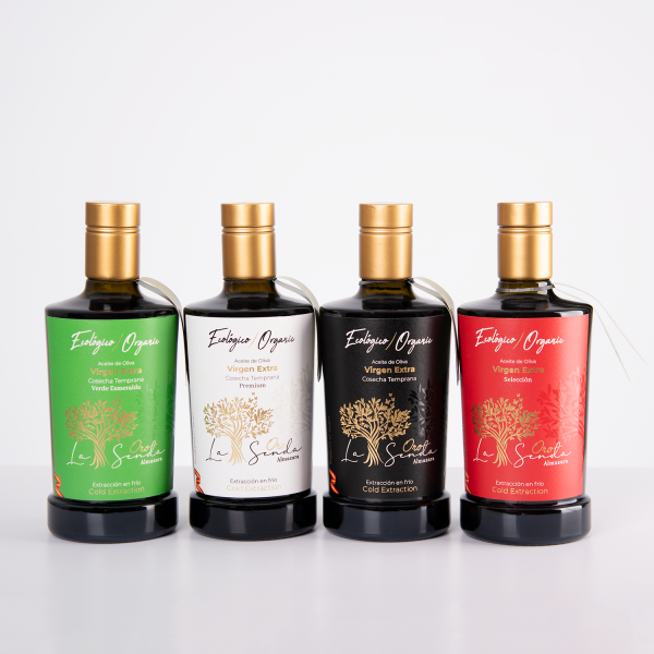 Oro La Senda Gourmet Cata Completa – 4 AOVEs Ecológicos 500ml + 2 Mermeladas - Imagen 2